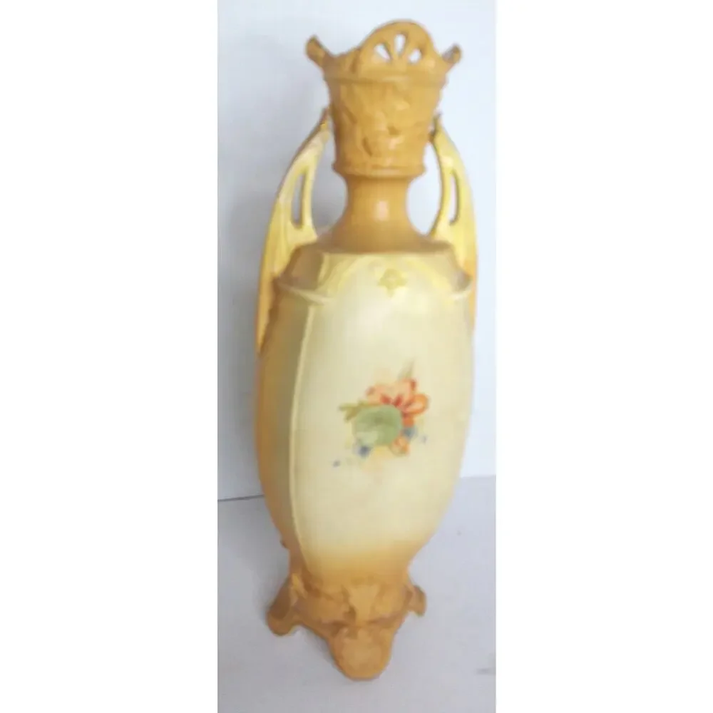 Antique Royal Wettina Robert Hanke Austrian Art Nouveau Floral Porcelain Vase